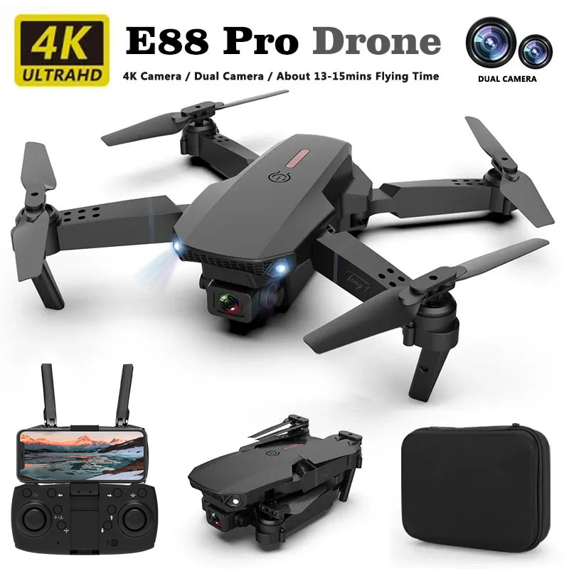 Drone Rc E88 Pro - E88pro ドローンプロフェッショナル Dron オプティカルフロー 4 k