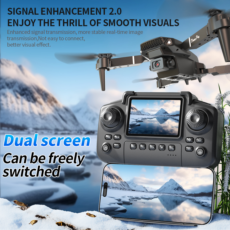 Drone Rc E88 Pro - E88 Pro折りたたみ式ドローン デュアルHDカメラ オプティカルフローポジショニング 2.4G信号 100Mリモート範囲