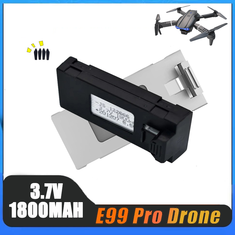 Drone Rc E88 Pro - E99プロドローンリチウム充電式バッテリー、rcドローン用オリジナルバッテリー、p1 e525、3.7v、e88、e99、k3、p10、a13、s98、1-10個