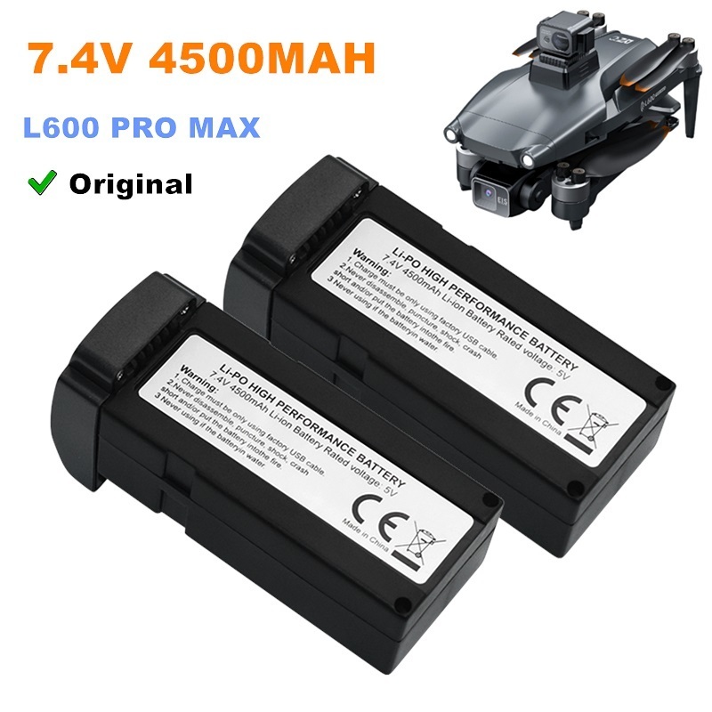 Lyzrc Drone - 7.4v 4500mah LI-PO バッテリー L600 プロマックスドローンバッテリースペアパーツプロペラアクセサリー