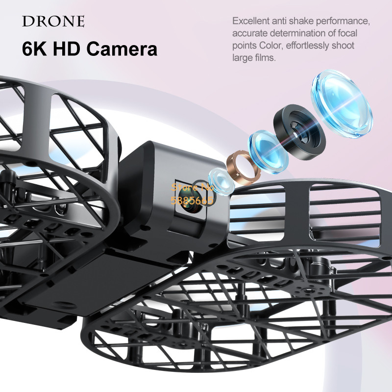 8K HD カメラ 360 °   保護オプティカルフローロ - Drone Rc Cable のレビューと価格