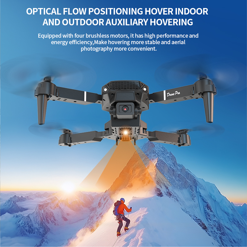 E88 Pro折りたたみ式ドローン デュアルHDカメラ オプ - Drone Rc E88 Pro のレビューと価格