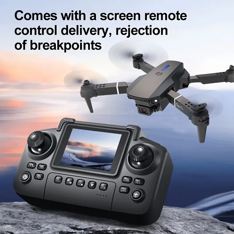 E88 Pro折りたたみ式ドローン デュアルHDカメラ オプ - Drone Rc E88 Pro のレビューと価格