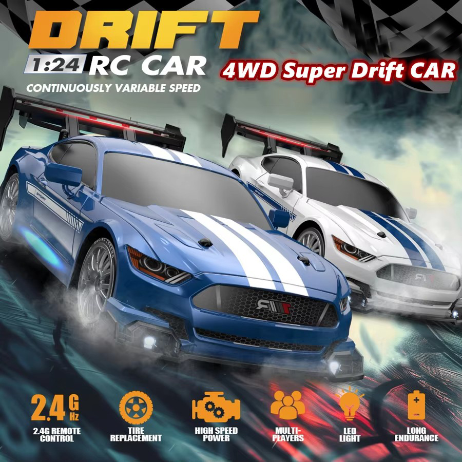 4WD リモートコントロールカー RC ドリフト 1:24  - Drone Lidi Rc のレビューと価格