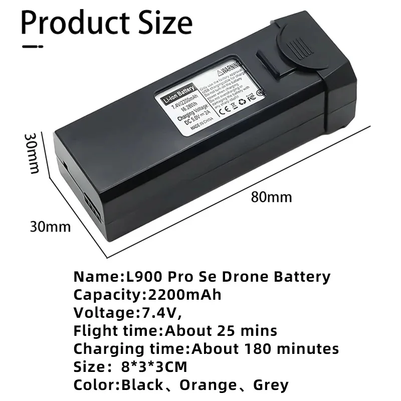 L900 Pro-ドローンバッテリー,7.4V, 2200m - Lyzrc Drone のレビューと価格