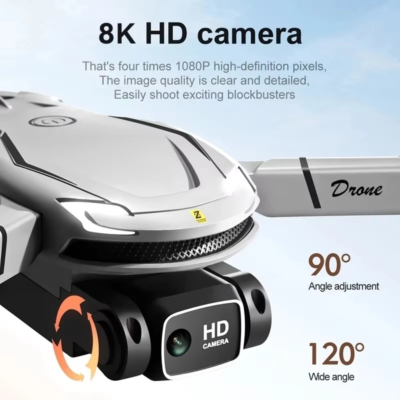 4KデュアルカメラHD空撮ドローン、スクリーン付き折りたたみ - Drone Rc E88 Pro のレビューと価格
