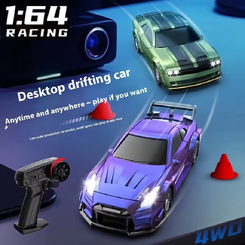 1:64 スケールリモートコントロールカーフル機能四輪駆動ド - Rc Drift Car Kit のレビューと価格