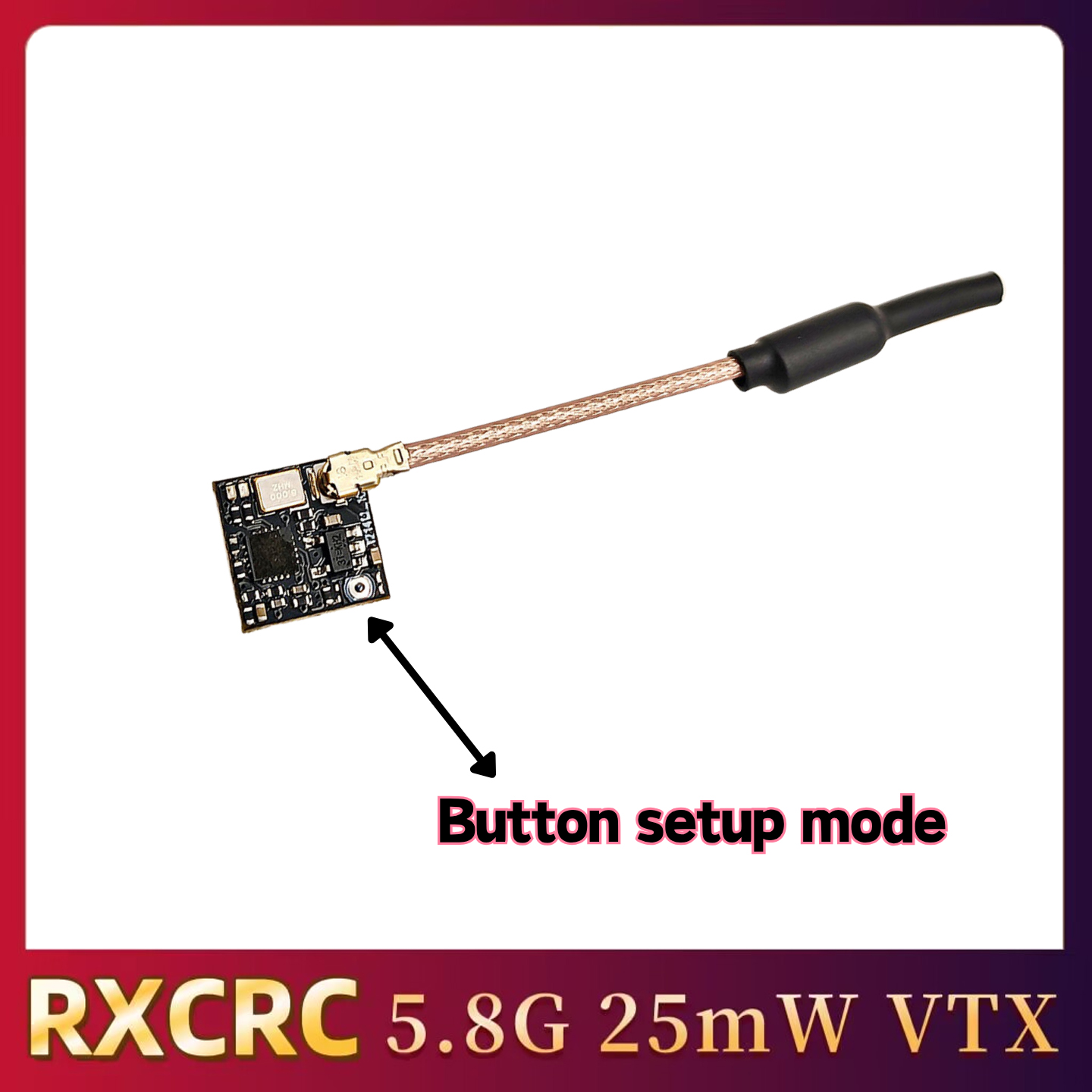RXCRC 5.8GHz 48CH FPV 25mW アナロ - Drone And Car のレビューと価格