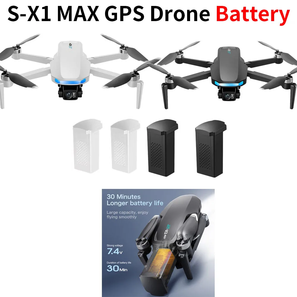 S-X1 MAX GPSドローンバッテリー 7.4V 160 - Lyzrc Drone のレビューと価格